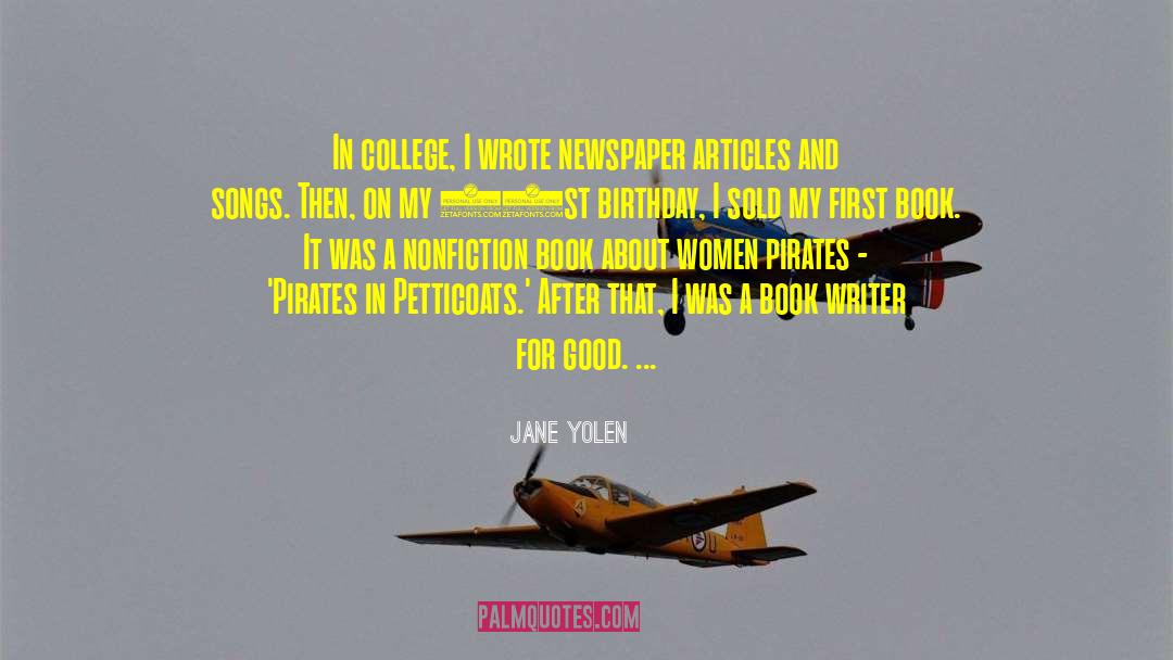 21st Birthday quotes by Jane Yolen