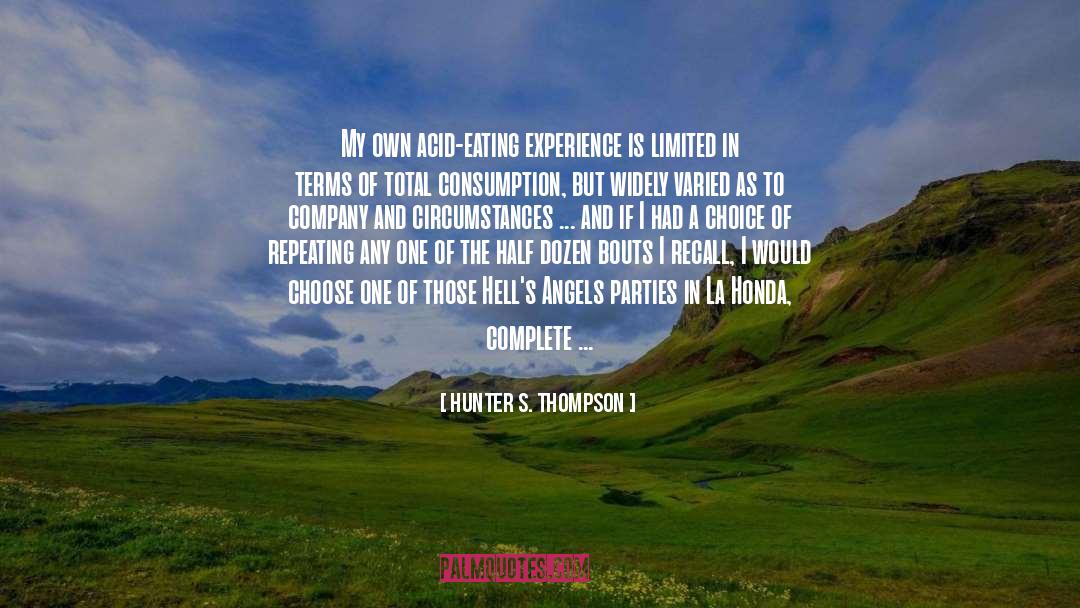 2200 Honda quotes by Hunter S. Thompson