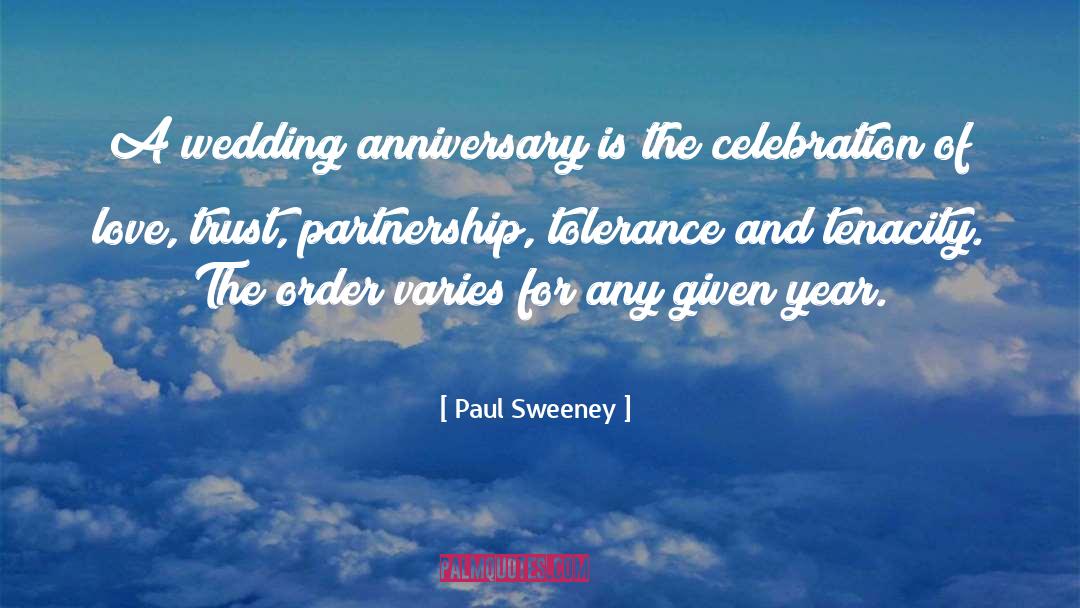 33rd Wedding Anniversary quotes by Paul Sweeney