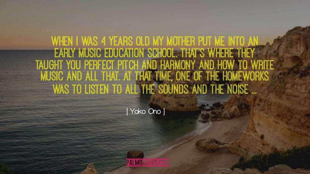 4 Years Old quotes by Yoko Ono