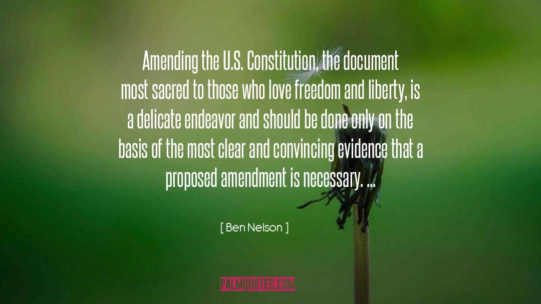 4th Amendment quotes by Ben Nelson