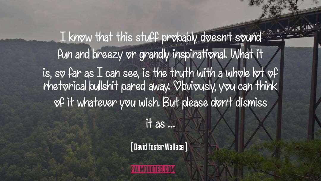 50 Day Devotional quotes by David Foster Wallace