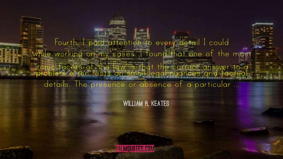 583 New Cases quotes by WIlliam R. Keates