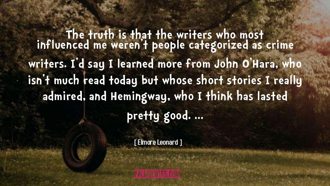 88 Short Stories quotes by Elmore Leonard