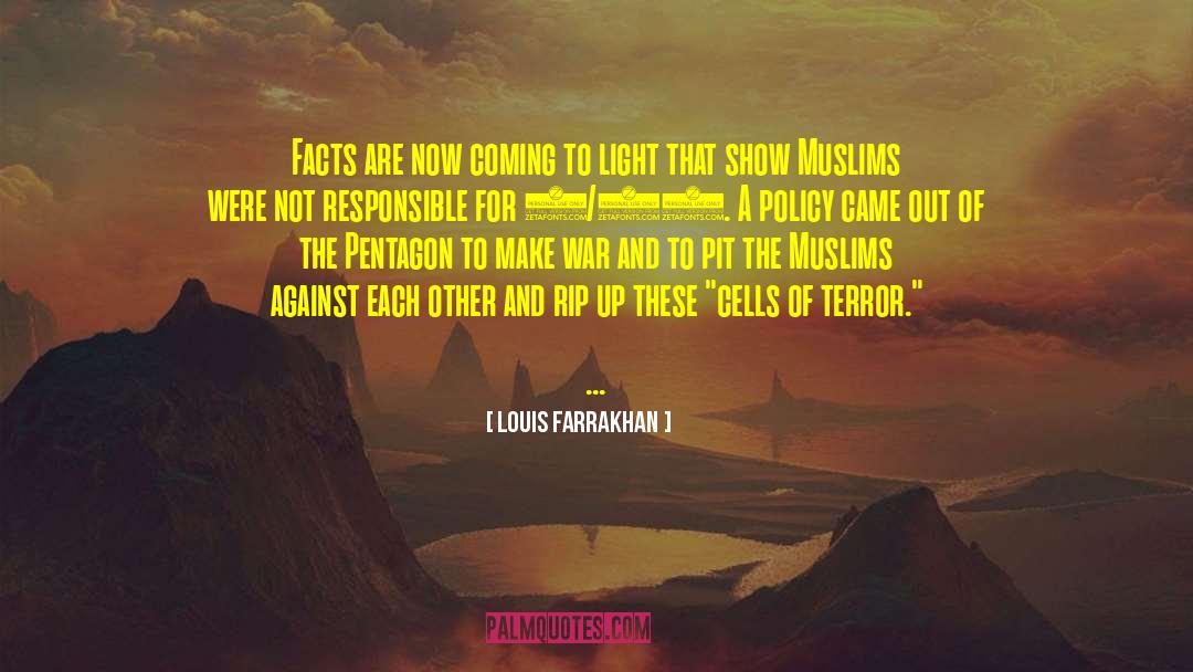 9 11 Memorial quotes by Louis Farrakhan