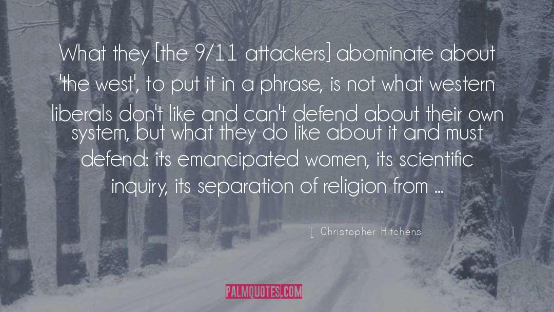 9 11 quotes by Christopher Hitchens