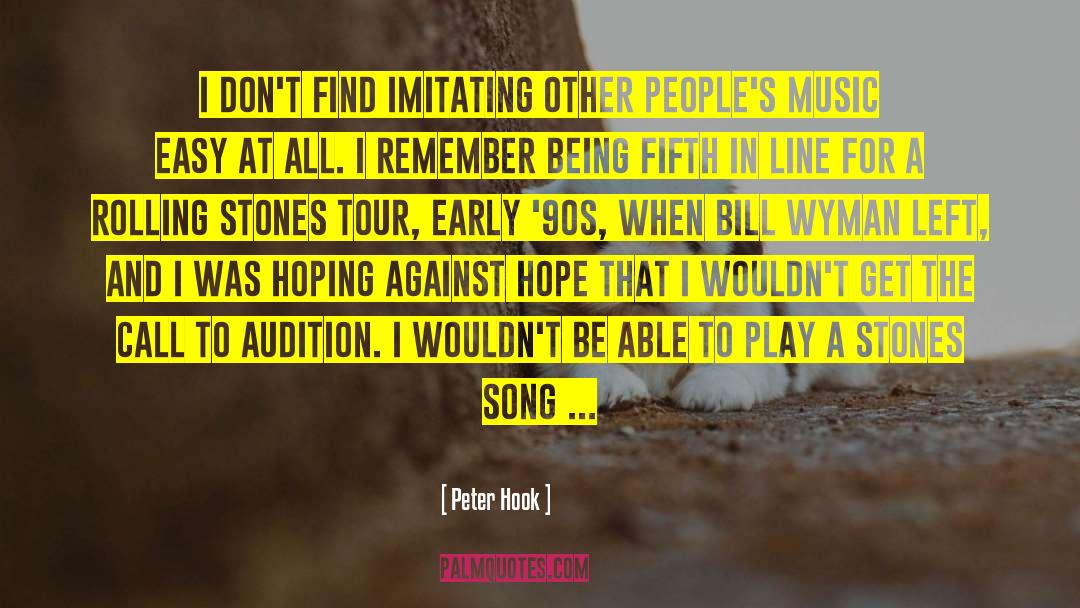 90s Music Feminism Riotgrrrl quotes by Peter Hook