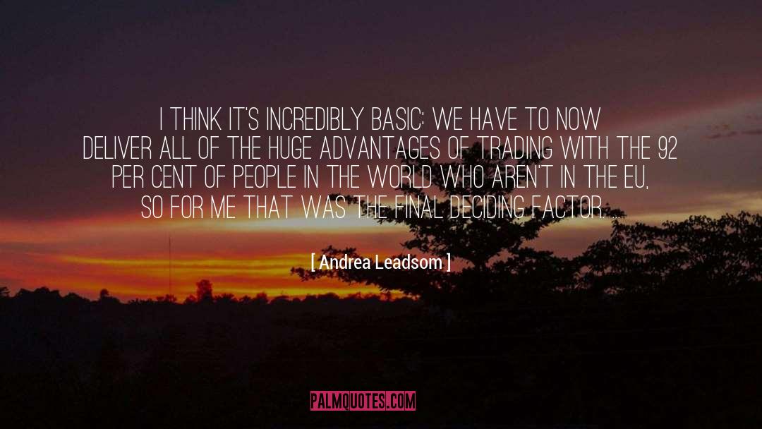 92 quotes by Andrea Leadsom