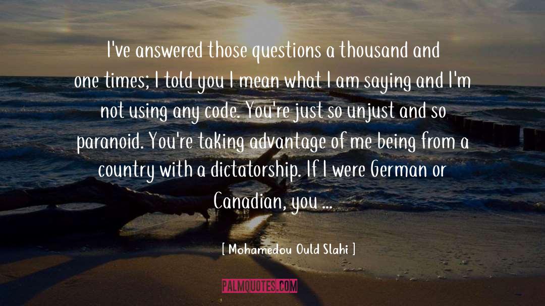 965 Code quotes by Mohamedou Ould Slahi
