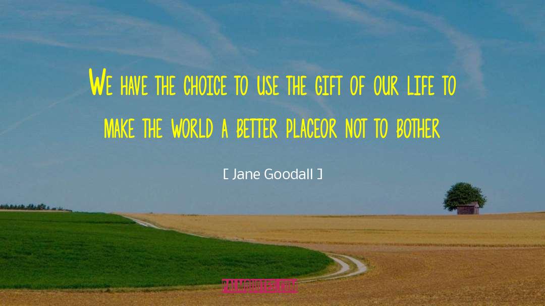 A Better Place quotes by Jane Goodall