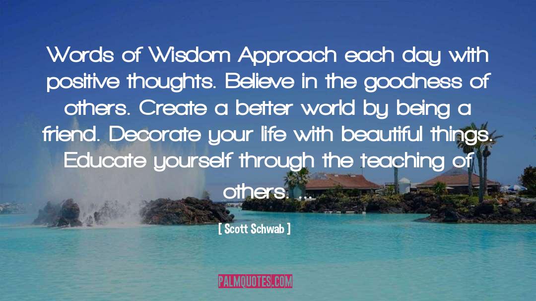 A Better World quotes by Scott Schwab