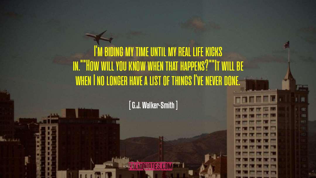 A Billion Things To Do quotes by G.J. Walker-Smith