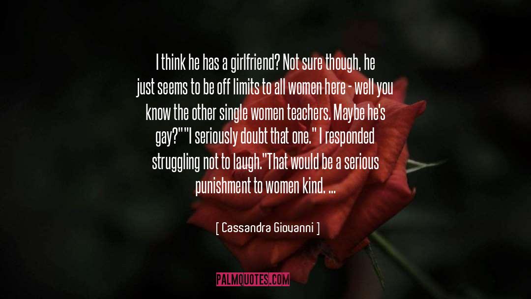 A Blushing Prophet quotes by Cassandra Giovanni