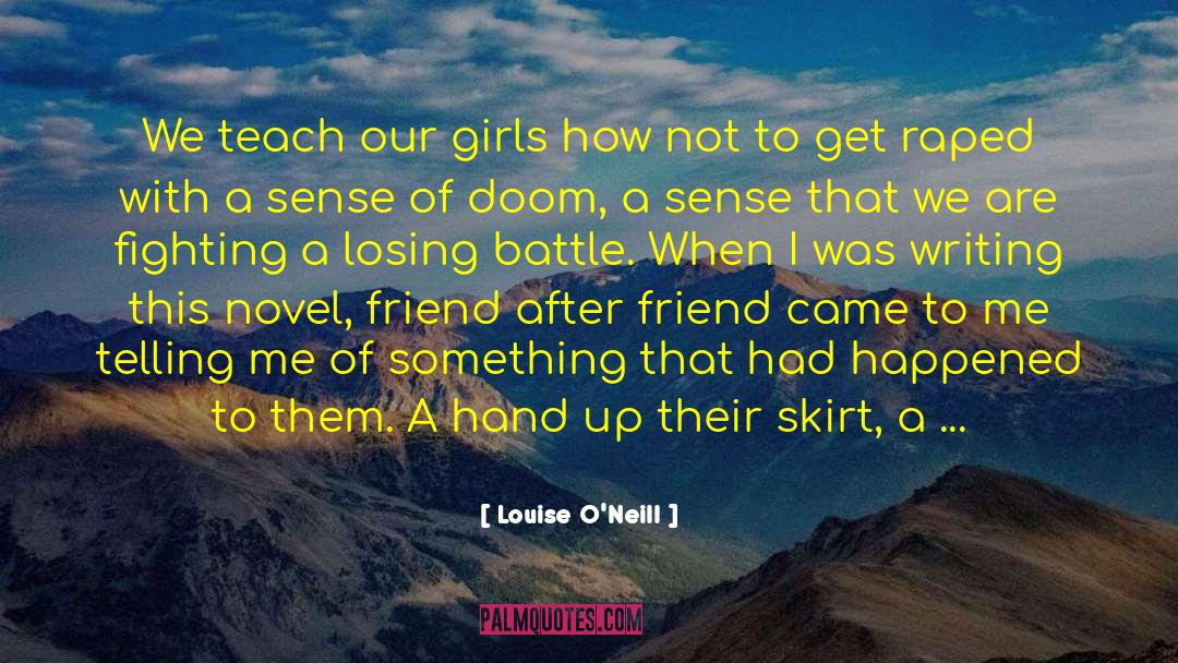 A Boy And Girl Being Friends quotes by Louise O'Neill