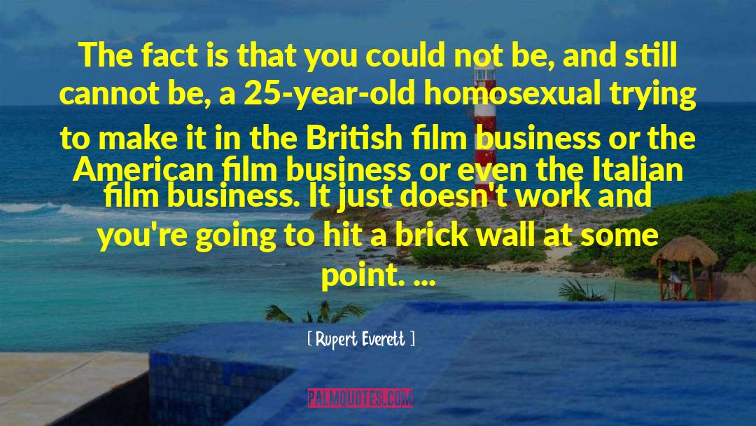 A Brick Wall quotes by Rupert Everett