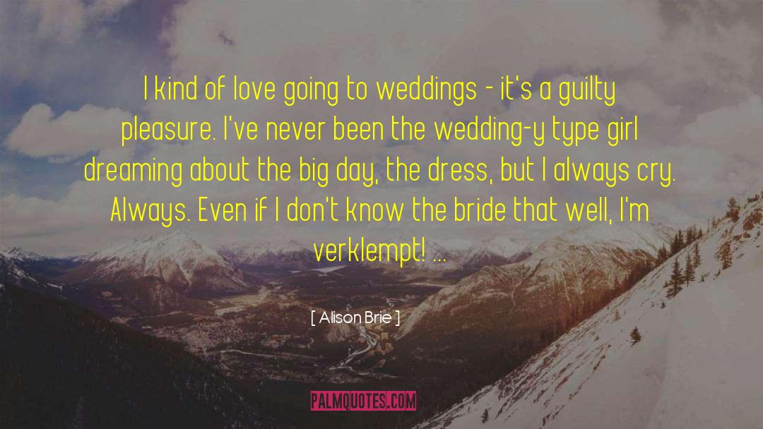 A Bride Most Begrudging quotes by Alison Brie