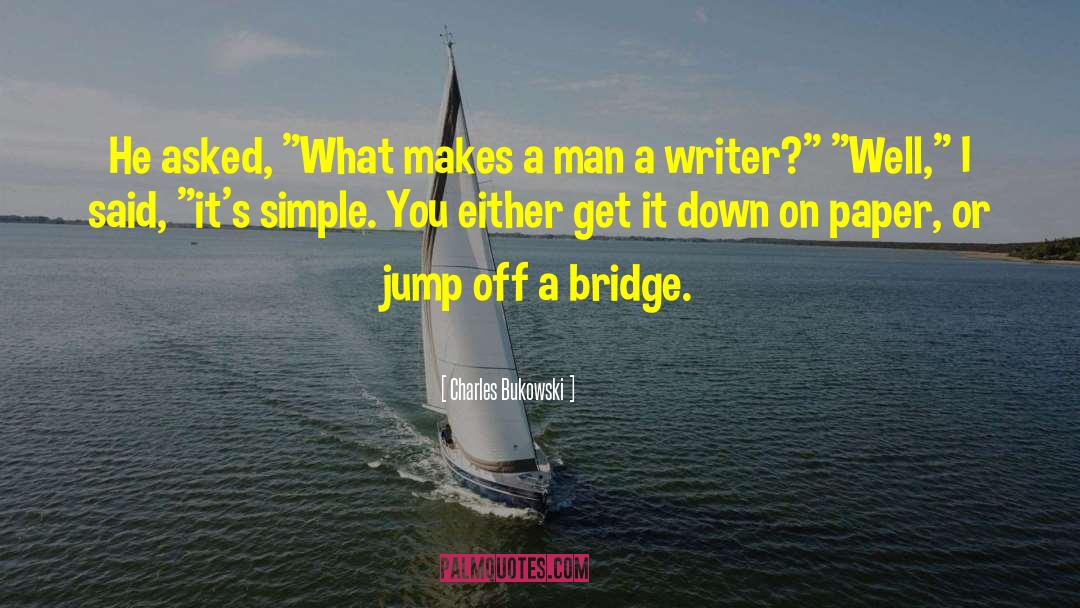 A Bridge Apart quotes by Charles Bukowski