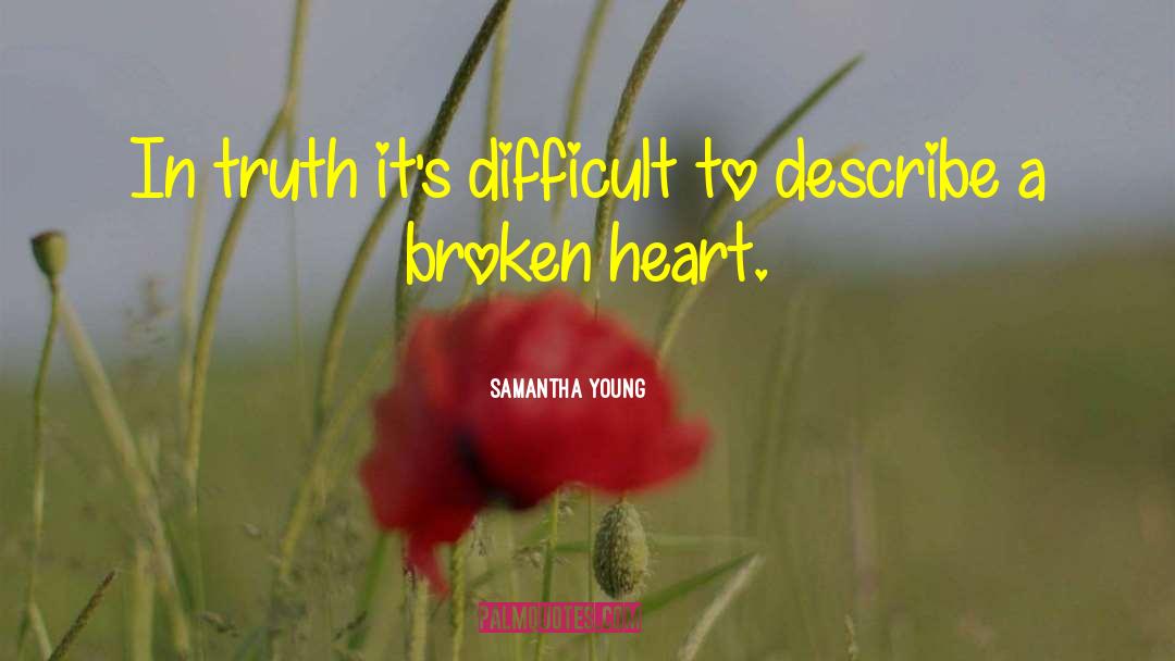 A Broken Heart quotes by Samantha Young