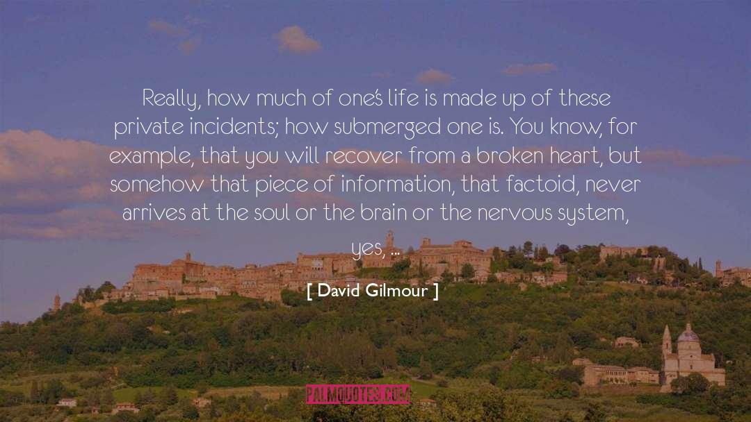 A Broken Heart quotes by David Gilmour