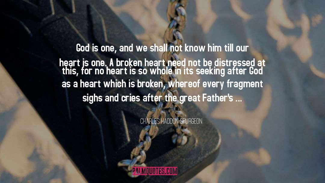 A Broken Heart quotes by Charles Haddon Spurgeon