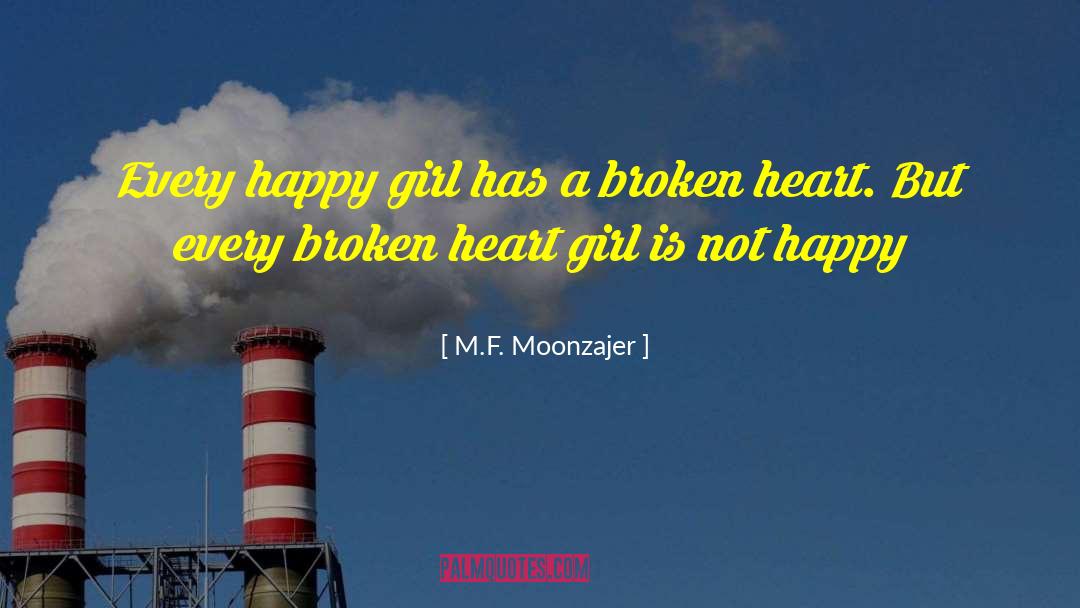 A Broken Heart quotes by M.F. Moonzajer