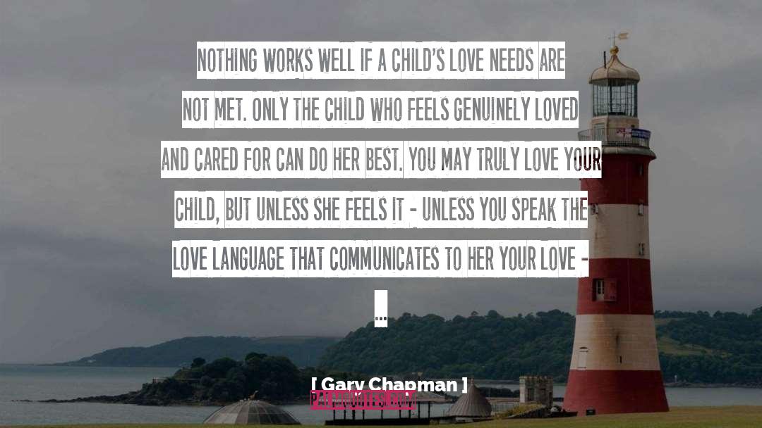 A Childs Love quotes by Gary Chapman