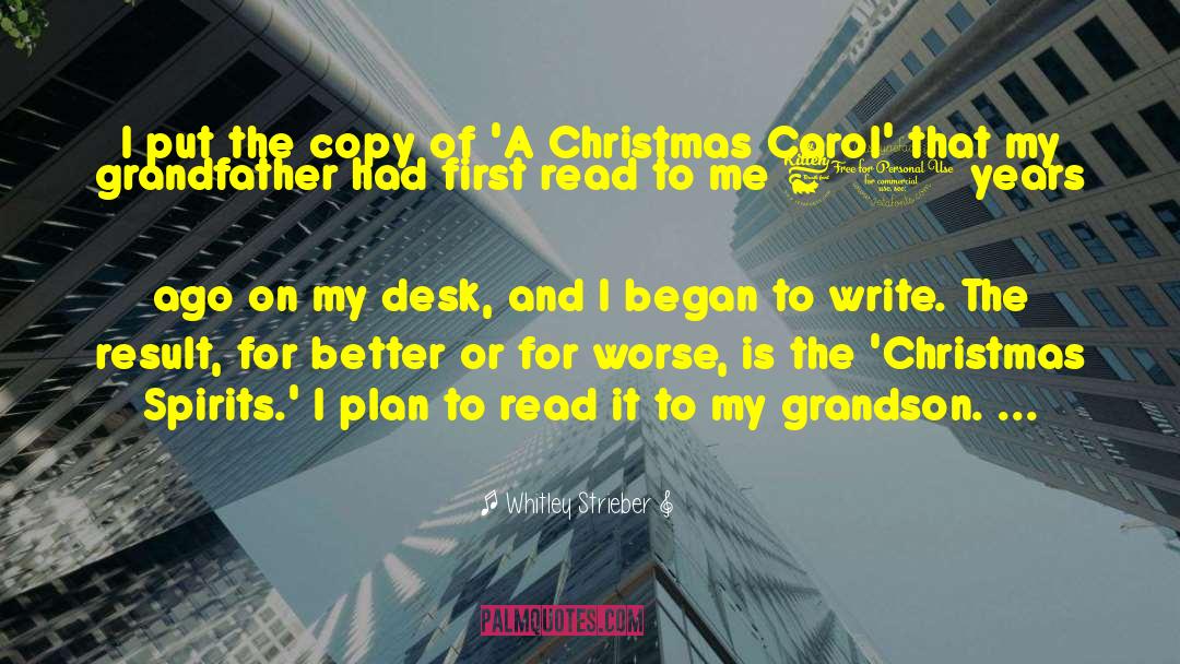 A Christmas Carol quotes by Whitley Strieber