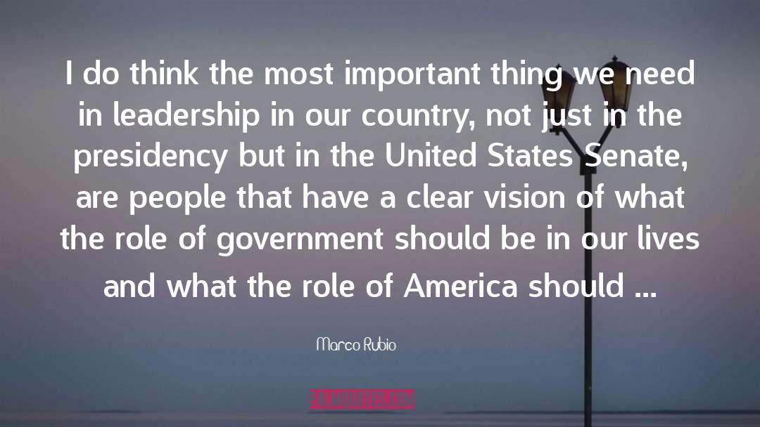 A Clear Vision quotes by Marco Rubio