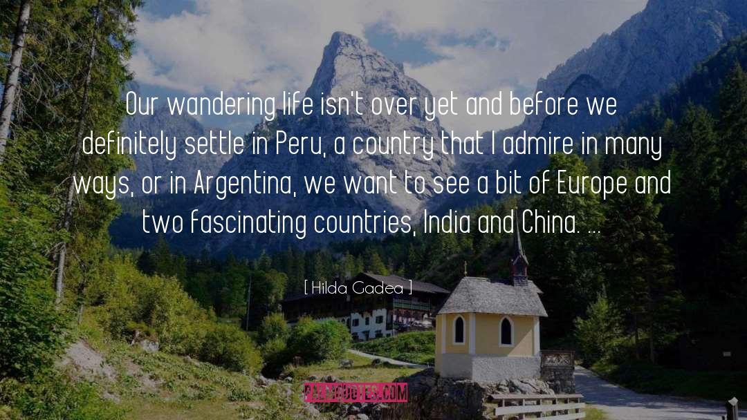 A Country quotes by Hilda Gadea