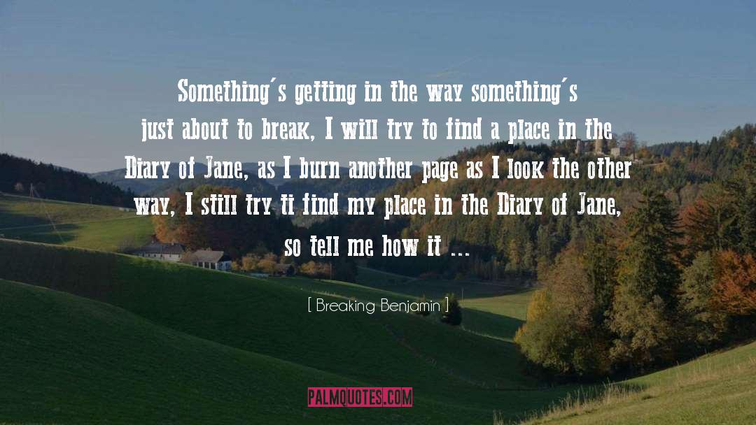 A Diary To Win quotes by Breaking Benjamin