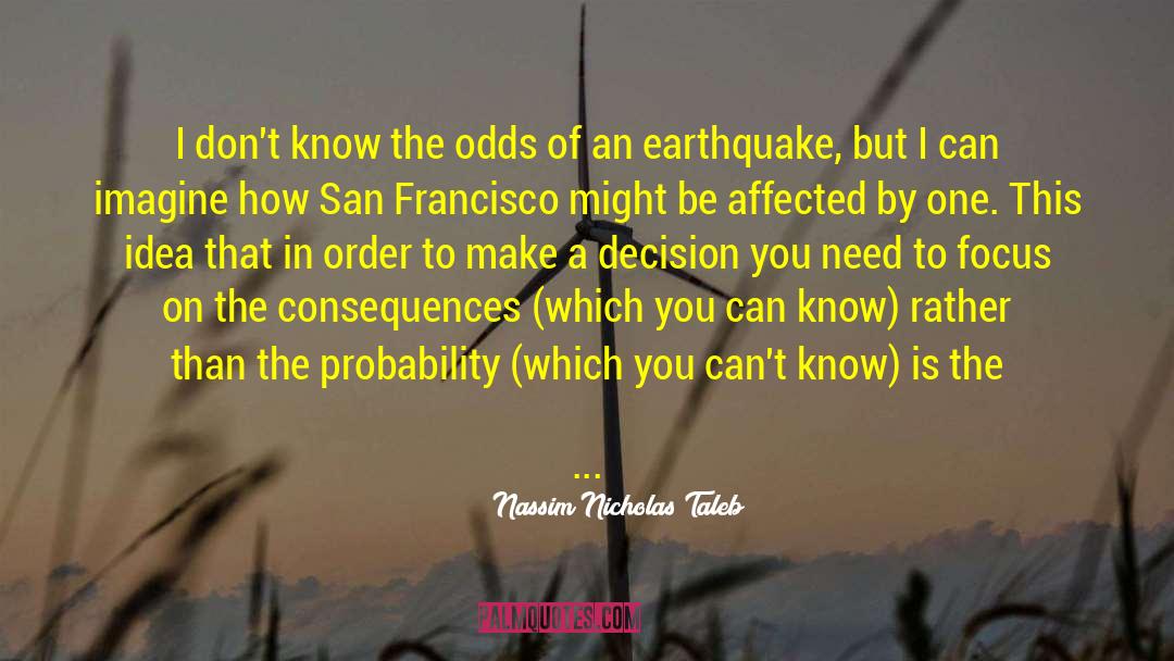 A Earthquake quotes by Nassim Nicholas Taleb