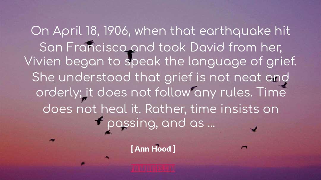 A Earthquake quotes by Ann Hood