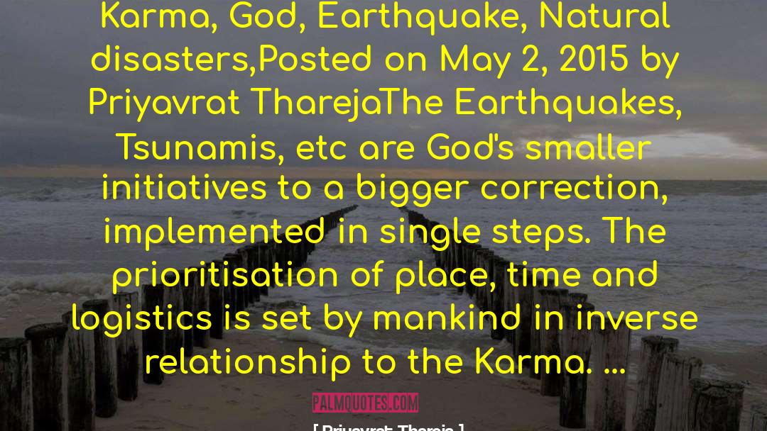 A Earthquake quotes by Priyavrat Thareja