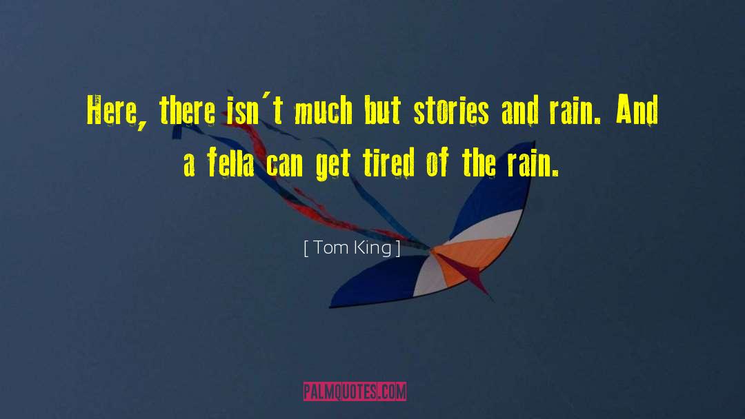 A Girl Sitting Alone In Rain With quotes by Tom King