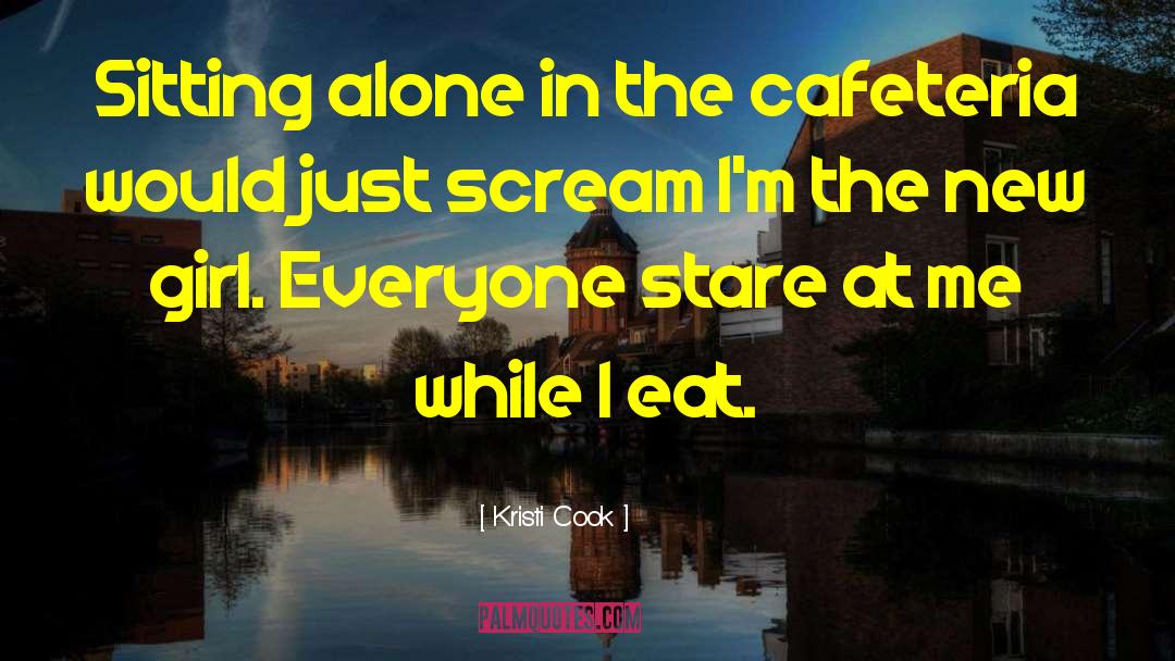 A Girl Sitting Alone In Rain With quotes by Kristi Cook