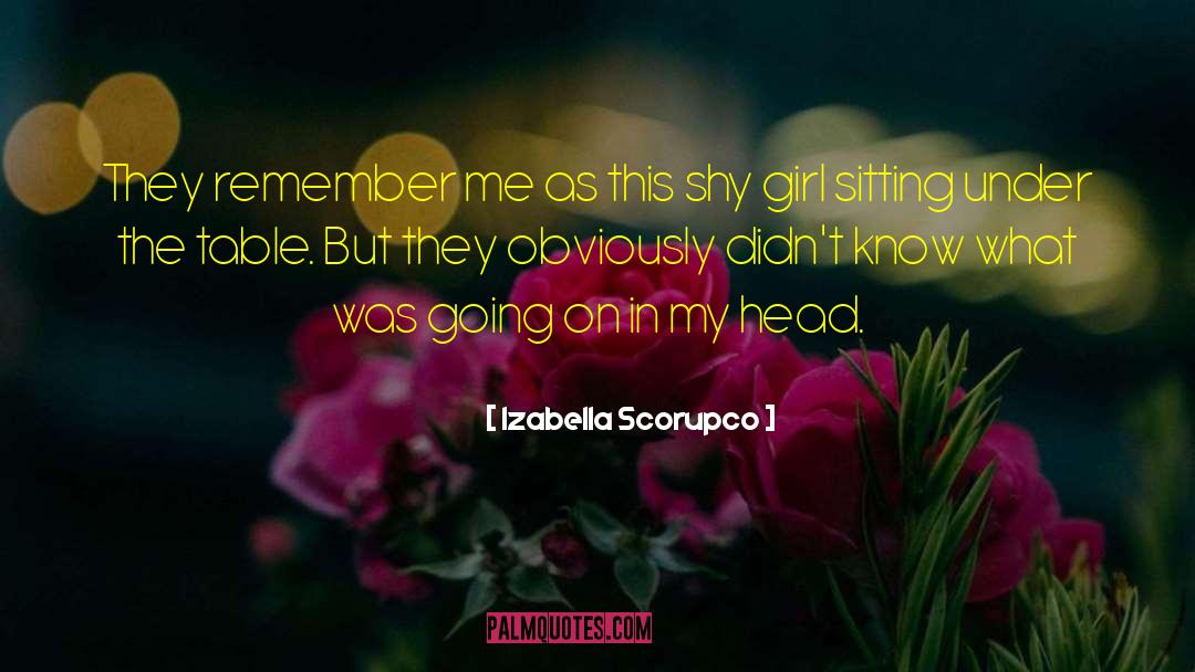 A Girl Sitting Alone In Rain With quotes by Izabella Scorupco