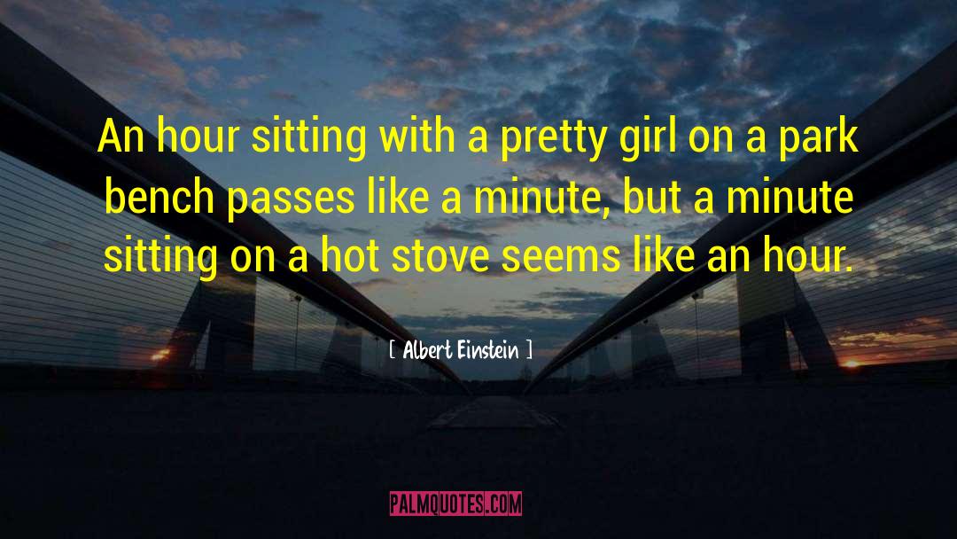 A Girl Sitting Alone In Rain With quotes by Albert Einstein