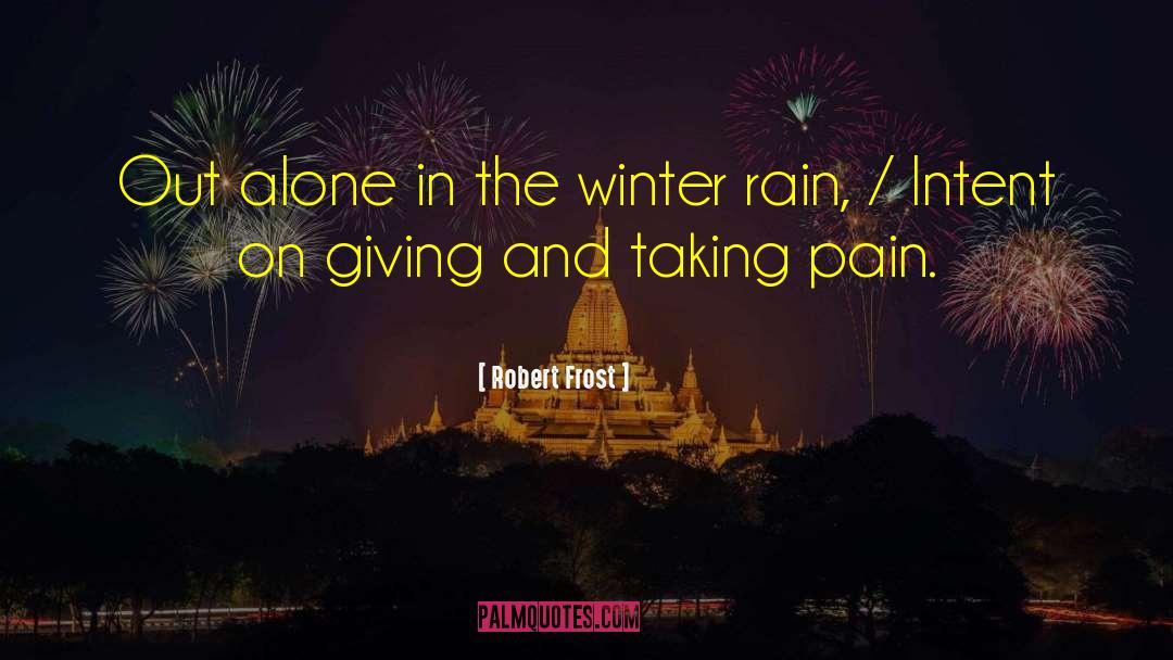 A Girl Sitting Alone In Rain With quotes by Robert Frost