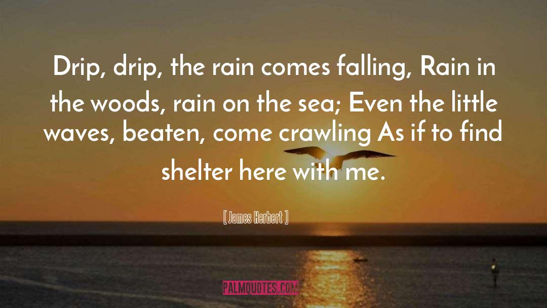 A Girl Sitting Alone In Rain With quotes by James Herbert