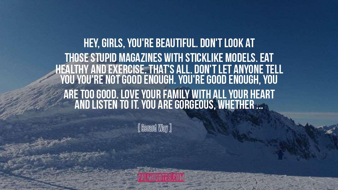 A Girl With A Beautiful Smile quotes by Gerard Way