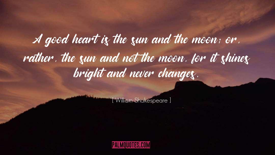 A Good Heart quotes by William Shakespeare