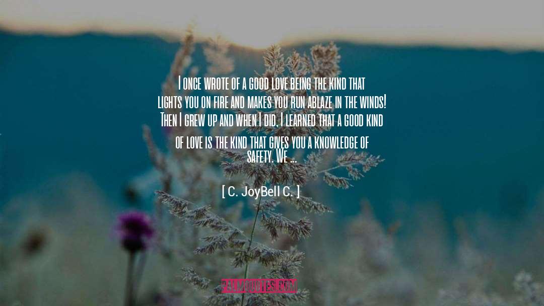 A Good Love quotes by C. JoyBell C.