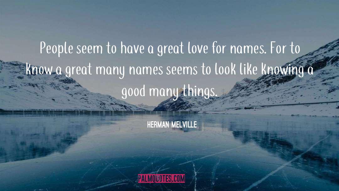 A Great Love quotes by Herman Melville