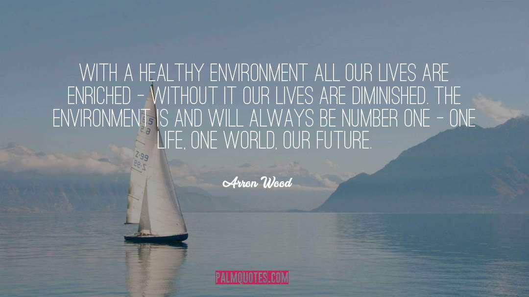 A Healthy Environment quotes by Arron Wood