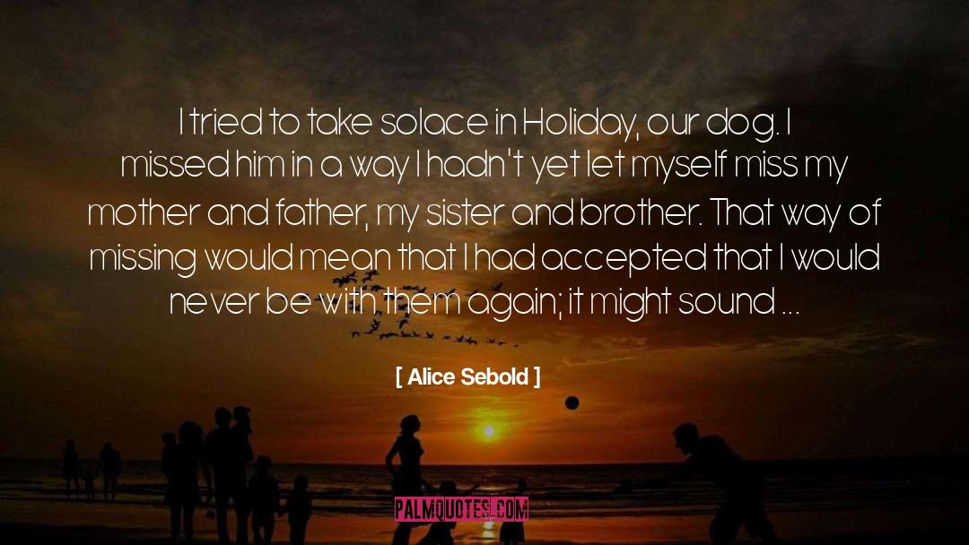 A Holiday Message quotes by Alice Sebold