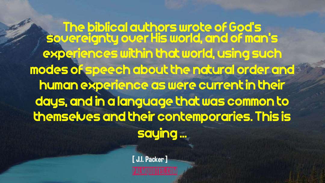 A Human Experience quotes by J.I. Packer