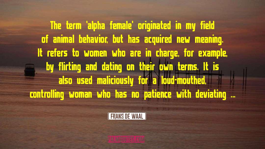 A Is For Alpha Male quotes by Frans De Waal