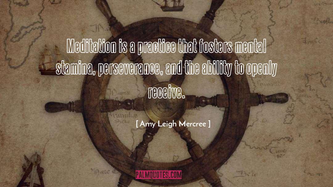 A Little Bit Of Meditation quotes by Amy Leigh Mercree