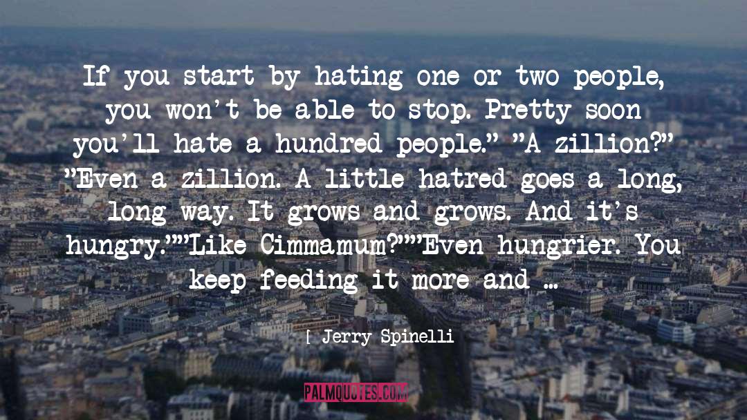 A Little Hatred quotes by Jerry Spinelli