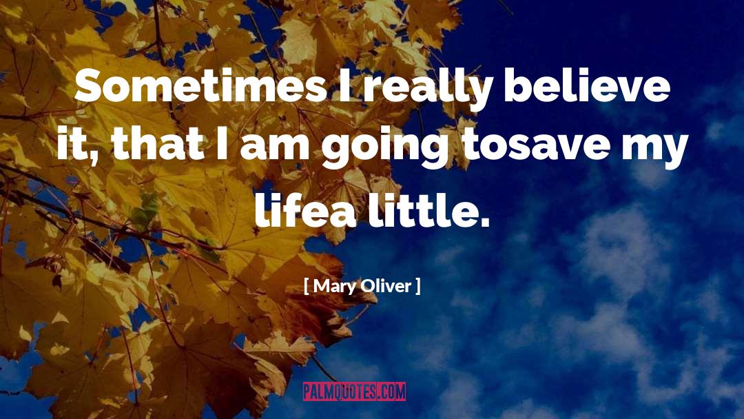 A Little Life quotes by Mary Oliver